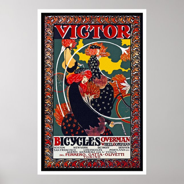 Poster de vélo : Victor Bicycles - William Bradley (Devant)