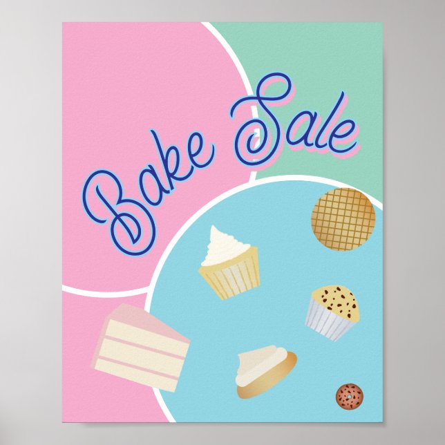Poster de vente de gâteaux (Devant)
