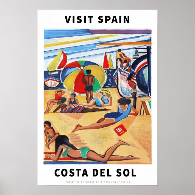 Poster de Vintage Spain Travel (Devant)