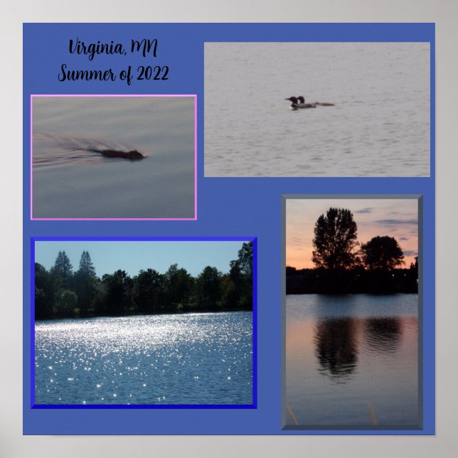 Poster de Virginie, MN Lake (Devant)