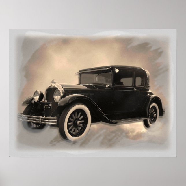 Poster de voiture antique (Devant)