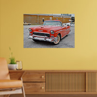Poster de voiture classique Chevy Bel Air