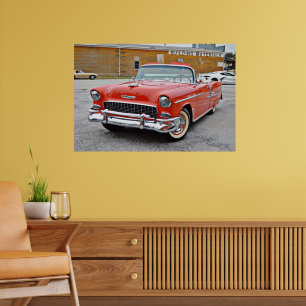 Poster de voiture classique Chevy Bel Air