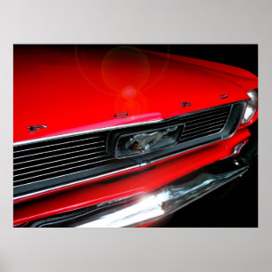 Poster de voiture musculaire classique des années 