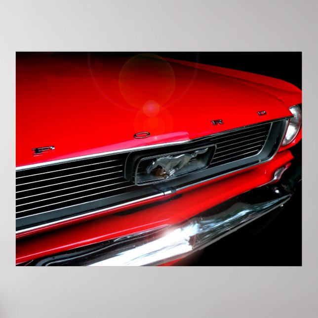 Poster de voiture musculaire classique des années  (Devant)