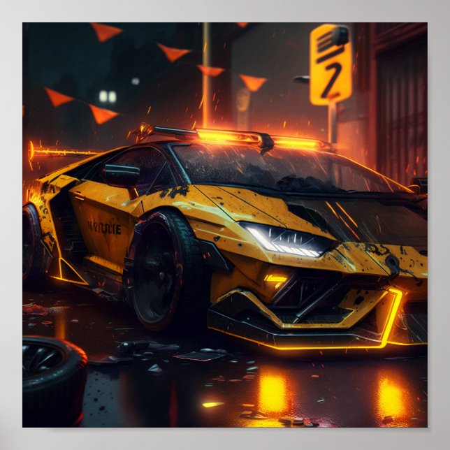 Poster de voiture Sport (Devant)