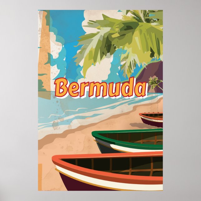 Poster de voyage Bermuda Vintage (Devant)
