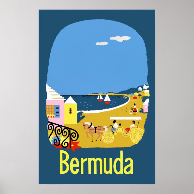 Poster de voyage Bermudes (Devant)