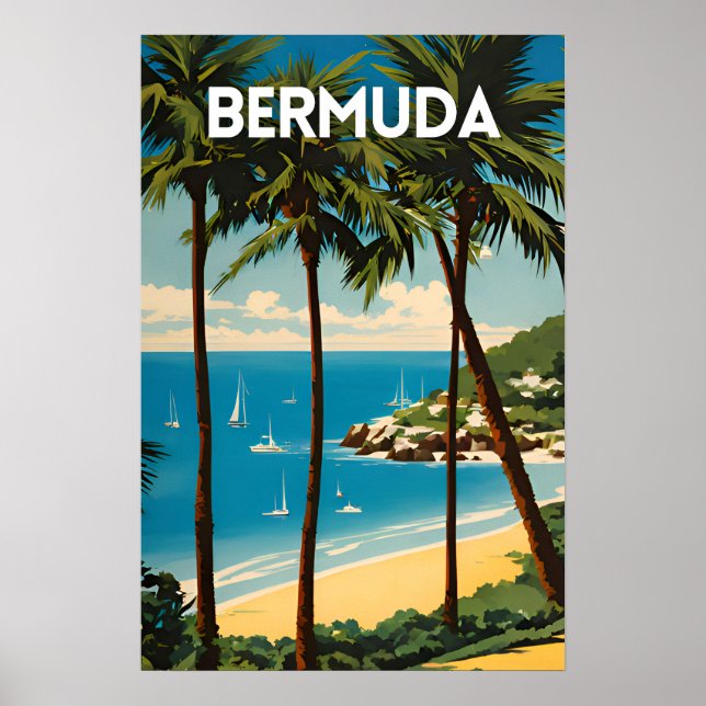 Poster de voyage Bermudes (Devant)