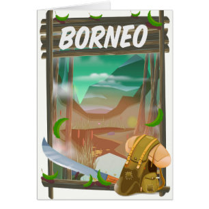 Poster de voyage Borneo Jungle