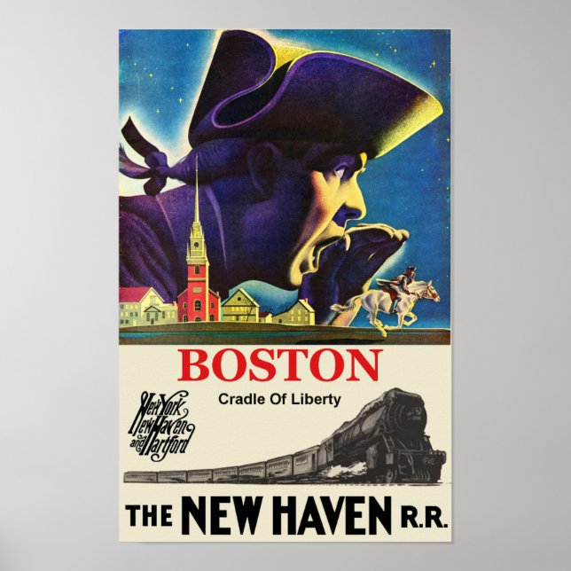 Poster de voyage Boston (Devant)