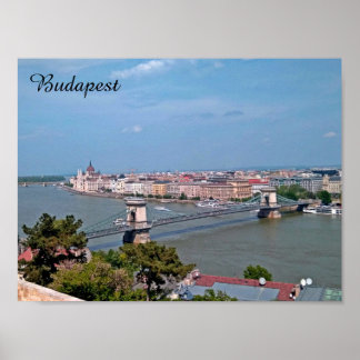 Poster de voyage Budapest, vintage