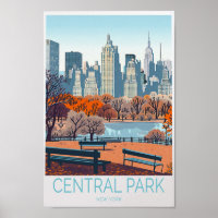 Poster de voyage Central Park New York
