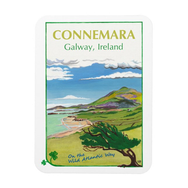 Poster de voyage Connemara Frigo Magnet (Vertical)