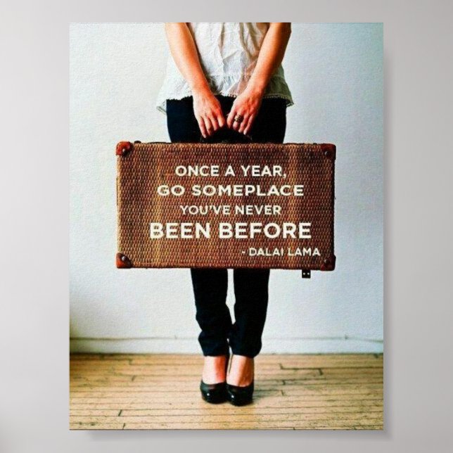 Poster de voyage Dalai Lama (Devant)