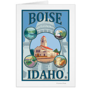 Poster de voyage de Boise, IdahoScenic