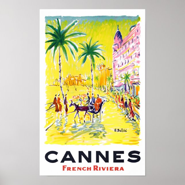 Poster de voyage de Cannes France (Devant)