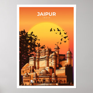 Poster de voyage de Jaipur Inde