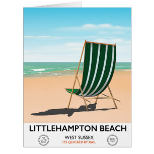 poster de voyage de Littlehampton Beach East Susse