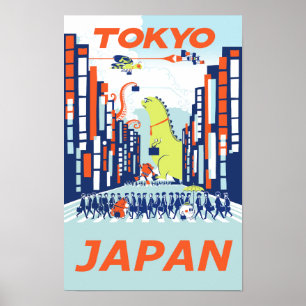 Poster de voyage de Tokyo, Japon