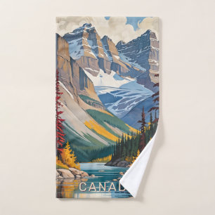 Poster de voyage du Canada texte personnalisé