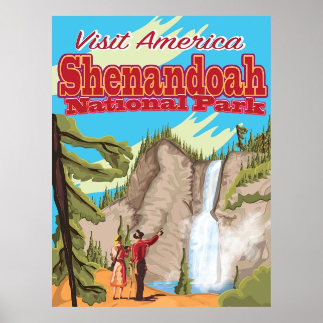Poster de voyage du parc national de Shenandoa (Devant)