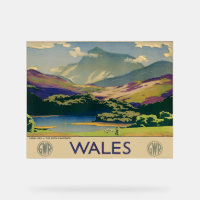 Poster de voyage du Pays de Galles