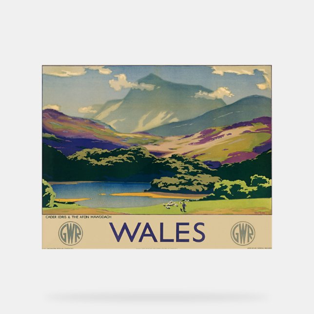 Poster de voyage du Pays de Galles (Recto)