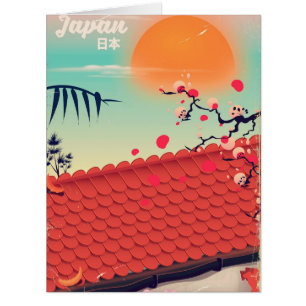 Poster de voyage du paysage japonais