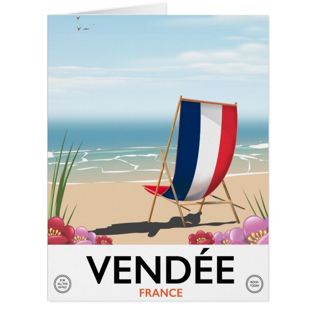 poster de voyage en bord de mer France (Devant)
