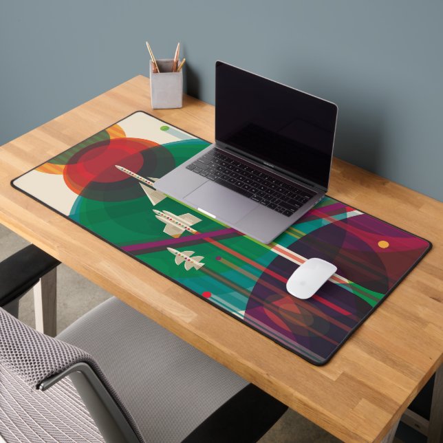 Poster de Voyage Espace Rétro - Système Solaire Gr (Bureau 2)