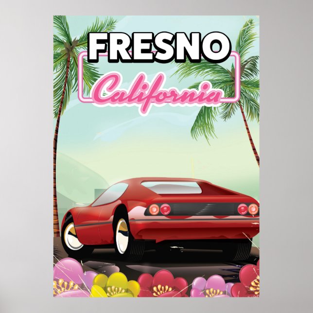 poster de voyage Fresno California (Devant)
