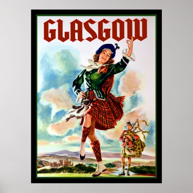 Poster de voyage Glasgow (Devant)