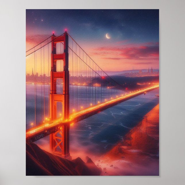 Poster de voyage Golden Gate Bridge (Devant)