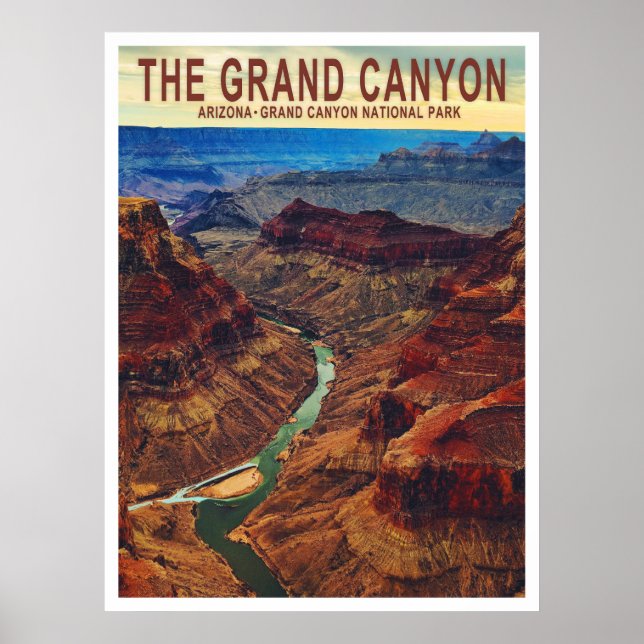 Poster de voyage Grand Canyon Arizona (Devant)