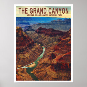 Poster de voyage Grand Canyon Arizona