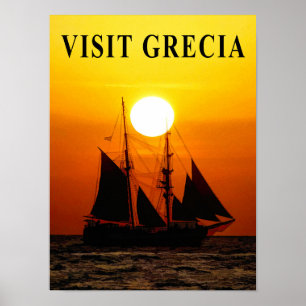 Poster de voyage Grèce