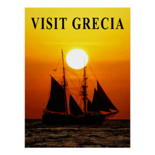Poster de voyage Grèce