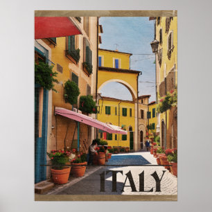 poster de voyage italien vintage