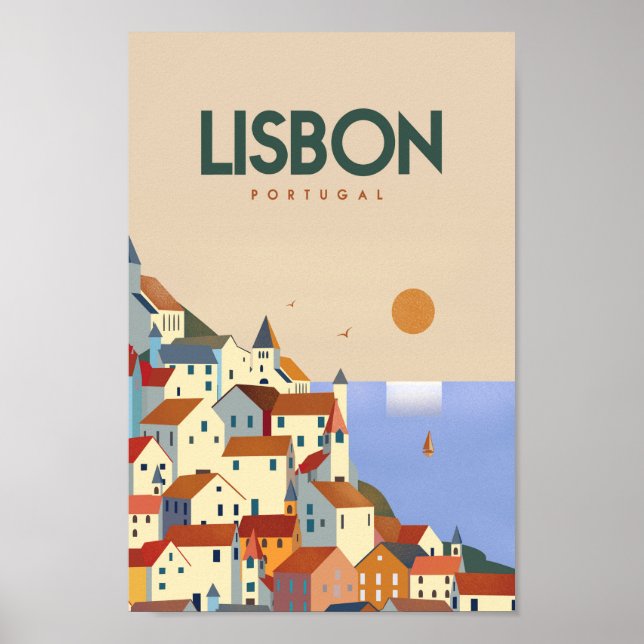 poster de voyage Lisboan lisboa (Devant)