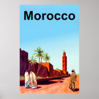 Poster de voyage Maroc