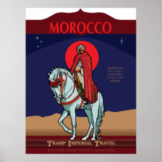 Poster de voyage Maroc