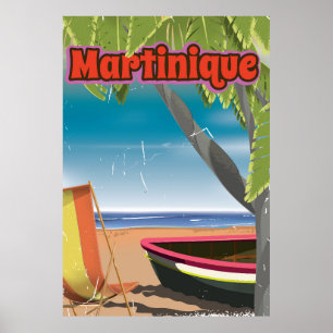Poster de voyage Martinique Vintage