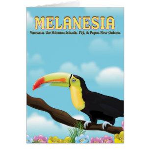 poster de voyage Melanesia Toucan