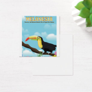 poster de voyage Melanesia Toucan