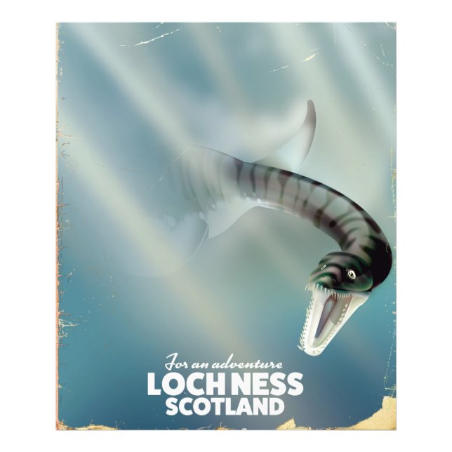 Poster de voyage monstre Loch Ness Scotland (Devant)