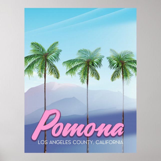 Poster de voyage Pomona, Californie États-Unis (Devant)