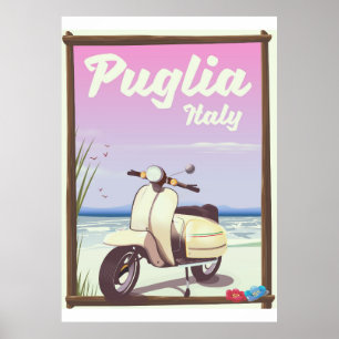 Poster de Voyage Puglia Italie.