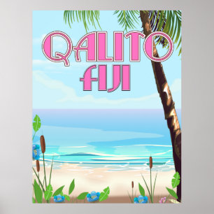 poster de voyage Qalito Fiji