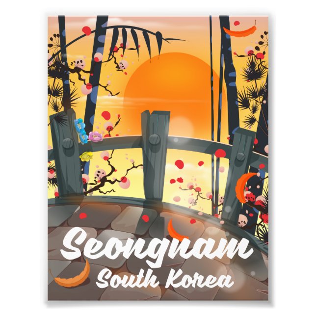 Poster de voyage Seongnam Corée du Sud (Devant)